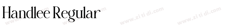 Handlee Regular字体转换 Handlee Regular字体转换